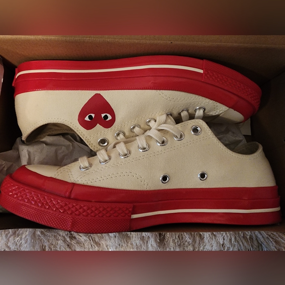 COMME DES GARCONSx Converse PLAY Chuck 70 Low-Top Sneakers - Unisex 8.5/10.5